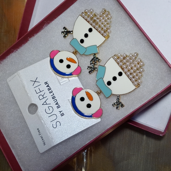 BaubleBar Jewelry - SUGARFIX: SNOWMAN EARRINGS